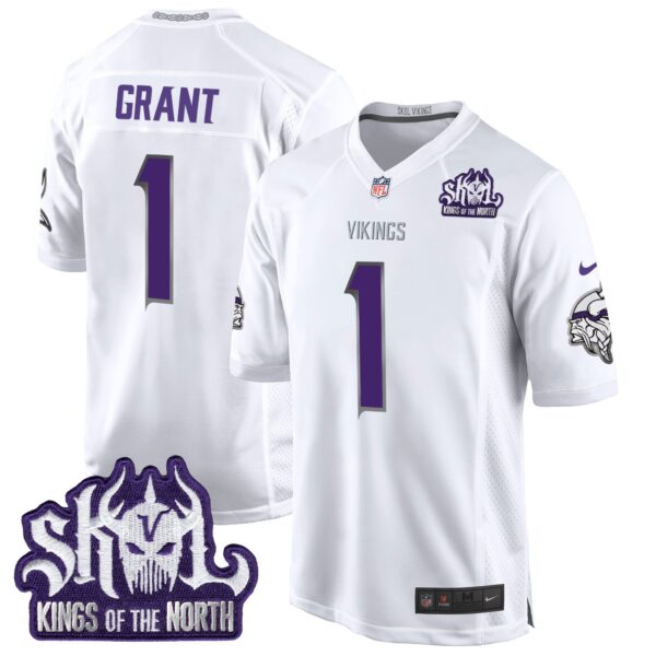 Men's Minnesota Vikings 2024 Winter Warrior Skol Patch Game Jersey - All Stitched - Image 6