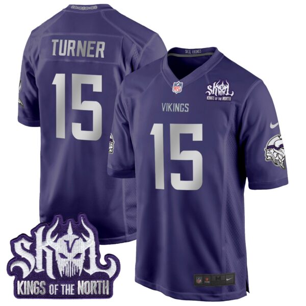 Men's Minnesota Vikings 2024 Winter Warrior Skol Patch Game Jersey - All Stitched - Image 40