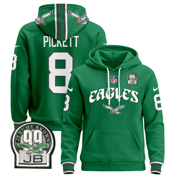 Men's Philadelphia Eagles 2024 Pullover Hoodie V3 - All Stitched - Image 18