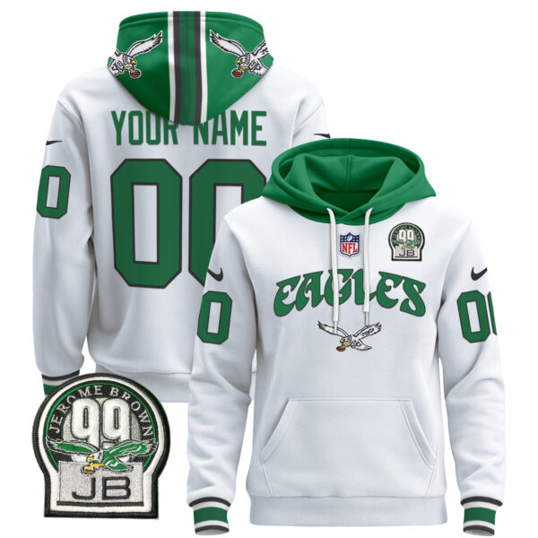 Philadelphia Eagles 2024 Custom Pullover Hoodie V3 - All Stitched - Image 4
