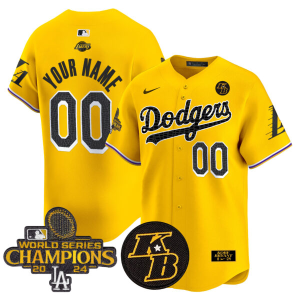 Dodgers 2024 World Series Champions Mamba Vapor Premier Limited Custom Jersey - All Stitched - Image 4