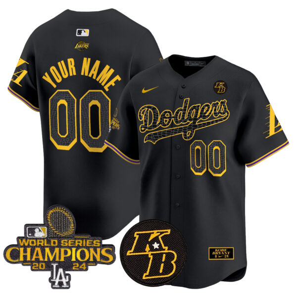 Dodgers 2024 World Series Champions Mamba Vapor Premier Limited Custom Jersey - All Stitched - Image 6