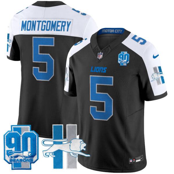 Men's Detroit Lion 1946 Throwback Vapor Limited Jersey - All Stitched - Image 32