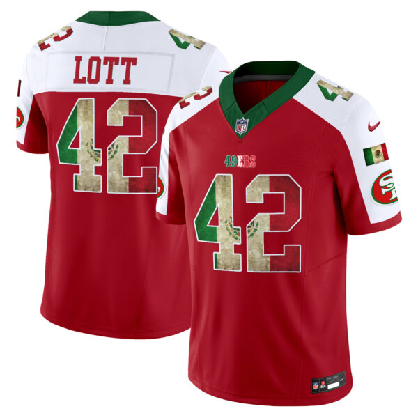 Men's 49ers Mexico Vapor Limited Jersey V4 - All Stitched - Image 59