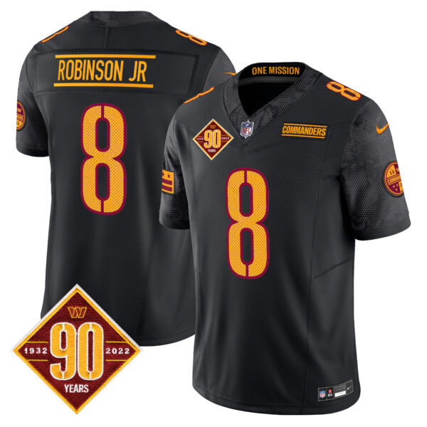 Men's Washington Commanders 90th Anniversary Vapor Limited Jersey V4 - All Stitched - Image 2