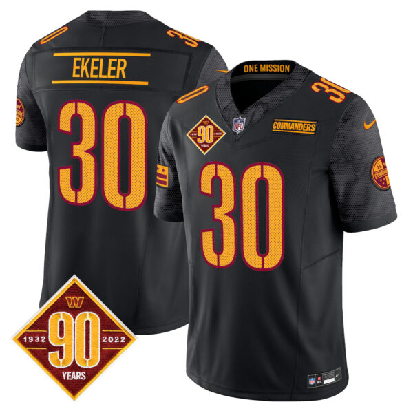 Men's Washington Commanders 90th Anniversary Vapor Limited Jersey V4 - All Stitched - Image 3