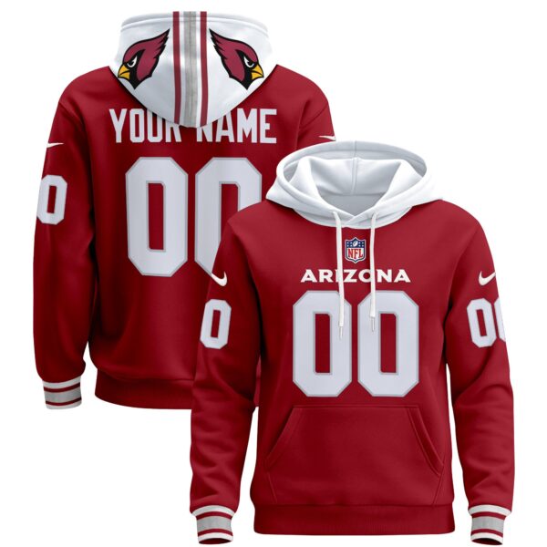 Arizona Cardinals 2024 Custom Pullover Hoodie - All Stitched - Image 5