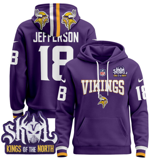 Men's Minnesota Vikings 2025 Pullover Hoodie V2 - All Stitched - Image 21