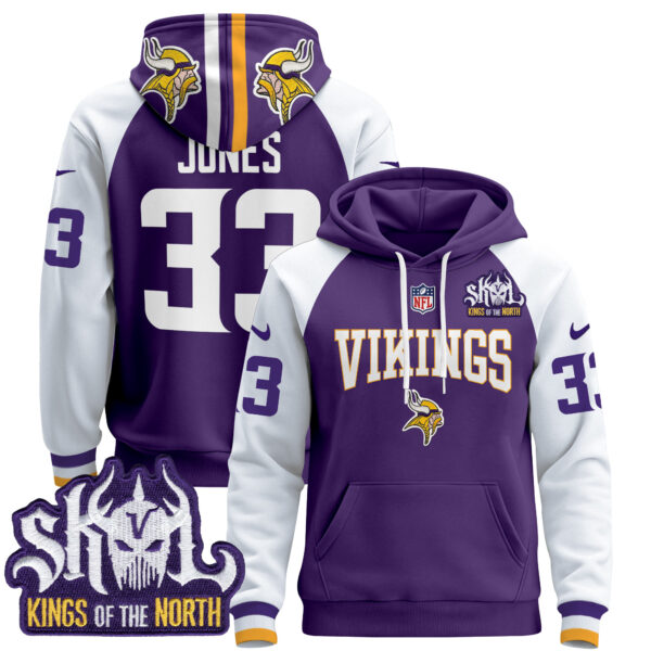 Men's Minnesota Vikings 2025 Pullover Hoodie V2 - All Stitched - Image 5