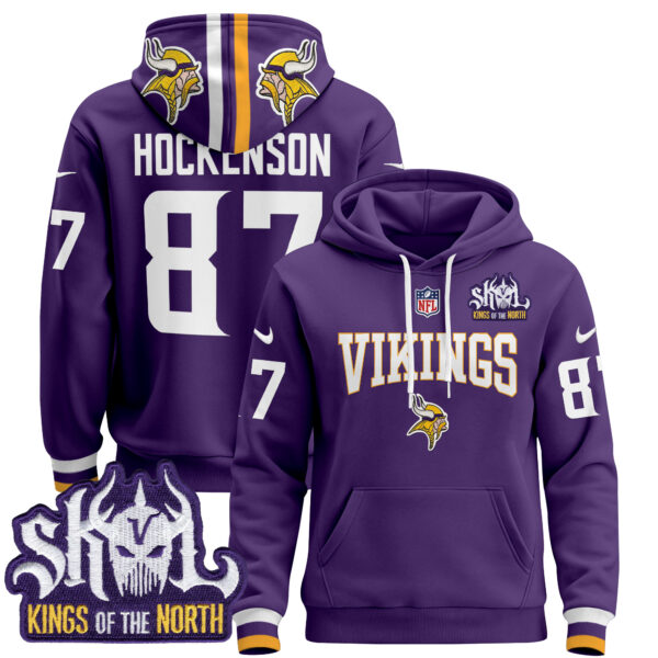 Men's Minnesota Vikings 2025 Pullover Hoodie V2 - All Stitched - Image 26