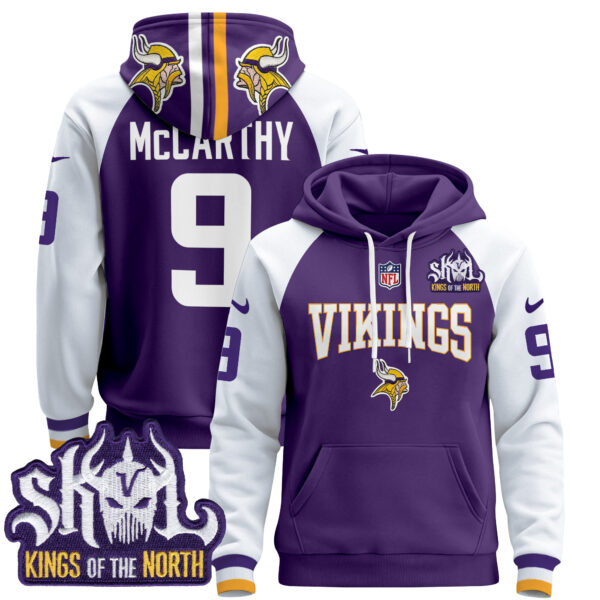 Men's Minnesota Vikings 2025 Pullover Hoodie V2 - All Stitched