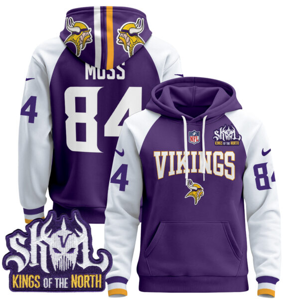 Men's Minnesota Vikings 2025 Pullover Hoodie V2 - All Stitched - Image 9