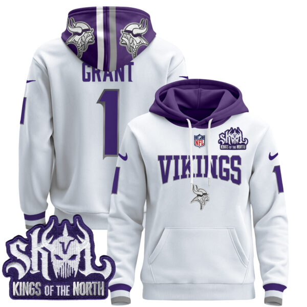Men's Minnesota Vikings 2025 Pullover Hoodie V2 - All Stitched - Image 42