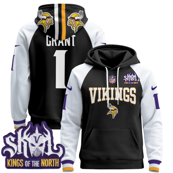 Men's Minnesota Vikings 2025 Pullover Hoodie V2 - All Stitched - Image 15