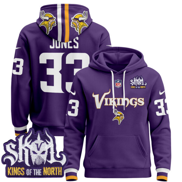 Men's Minnesota Vikings 2025 Pullover Hoodie V3 - All Stitched - Image 23