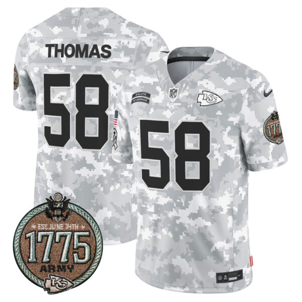 Men's Chiefs 2024 Salute to Service Establishment Year Patch Vapor Limited Jersey - All Stitched - Image 11