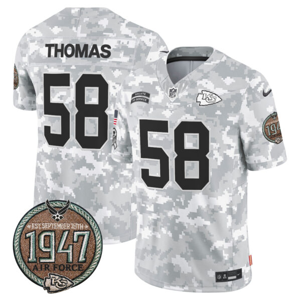 Men's Chiefs 2024 Salute to Service Establishment Year Patch Vapor Limited Jersey - All Stitched - Image 19