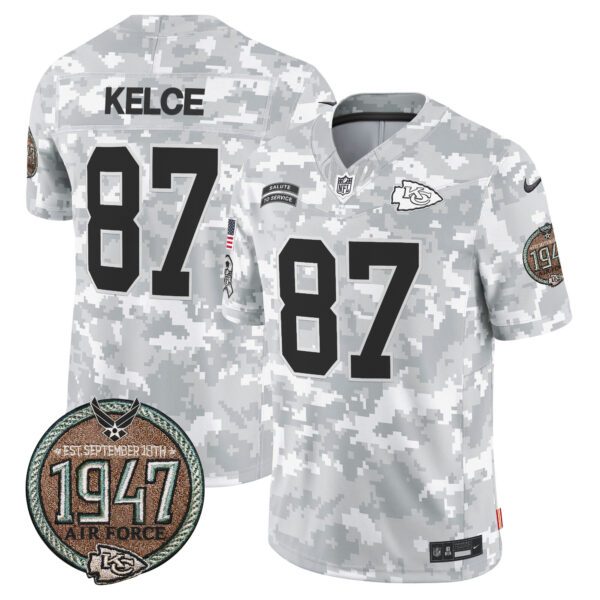 Men's Chiefs 2024 Salute to Service Establishment Year Patch Vapor Limited Jersey - All Stitched - Image 18