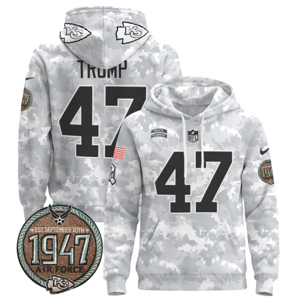 Men's Chiefs 2024 Salute to Service Establishment Year Patch Pullover Hoodie - All Stitched - Image 36