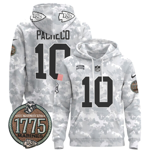 Men's Chiefs 2024 Salute to Service Establishment Year Patch Pullover Hoodie - All Stitched - Image 4