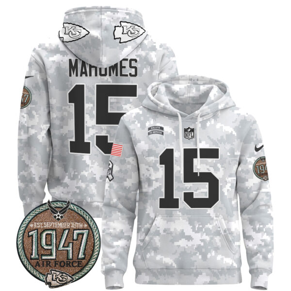 Men's Chiefs 2024 Salute to Service Establishment Year Patch Pullover Hoodie - All Stitched - Image 28
