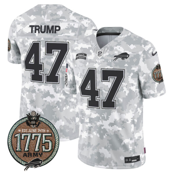 Men's Bills 2024 Salute to Service Establishment Year Patch Vapor Limited Jersey - All Stitched - Image 16