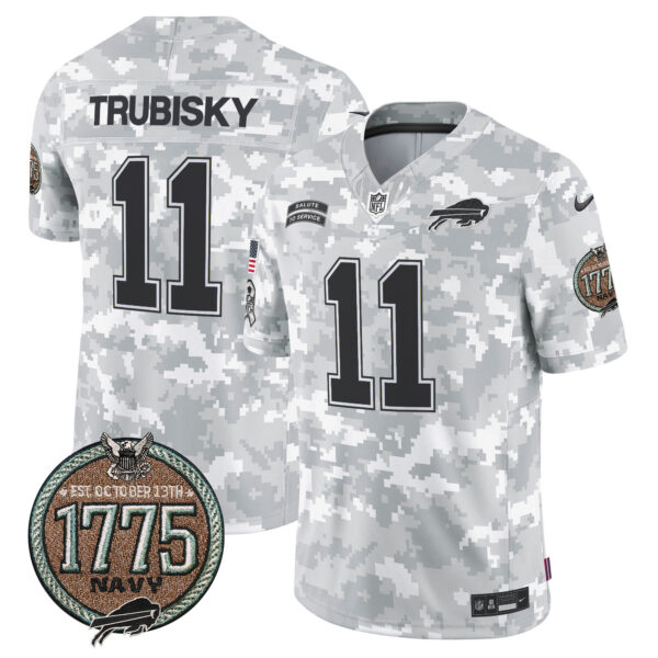 Men's Bills 2024 Salute to Service Establishment Year Patch Vapor Limited Jersey - All Stitched - Image 19