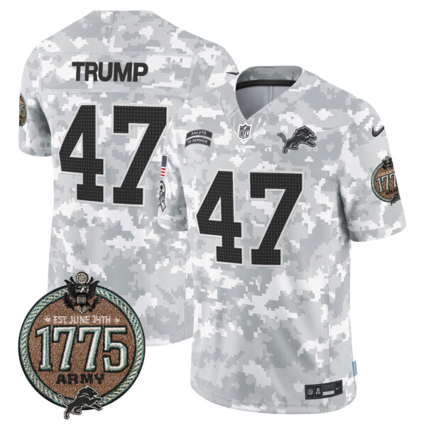 Men's Detroit Lions 2024 Salute to Service Establishment Year Patch Vapor Limited Jersey - All Stitched - Image 16
