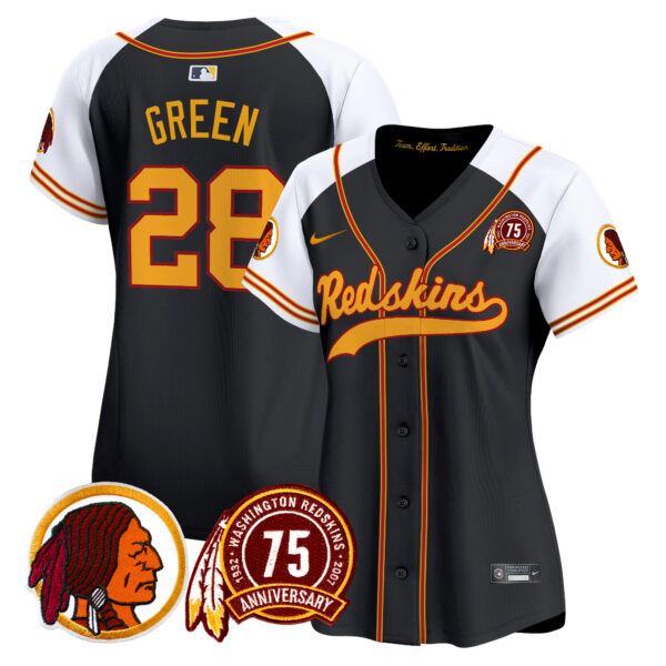 Women's Washington Redskins 75th Patch Throwback Vapor Premier Limited Jersey - All Stitched - Image 15
