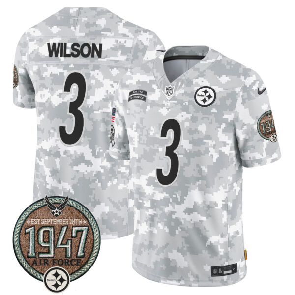 Men's Steelers 2024 Salute to Service Establishment Year Patch Vapor Limited Jersey - All Stitched - Image 28