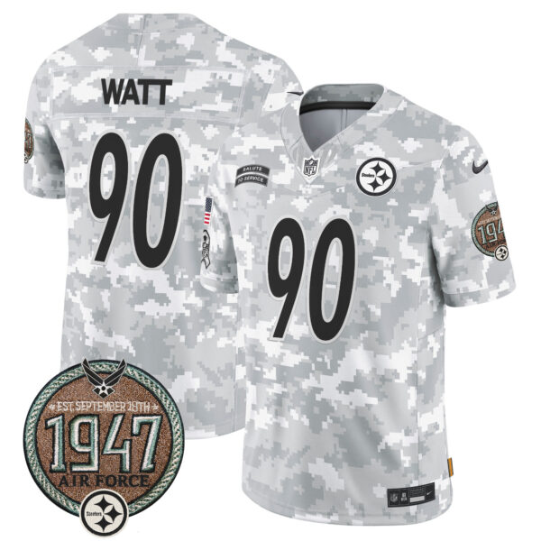 Men's Steelers 2024 Salute to Service Establishment Year Patch Vapor Limited Jersey - All Stitched - Image 30