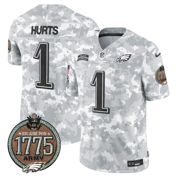 Men's Eagles 2024 Salute to Service Establishment Year Patch Vapor Limited Jersey - All Stitched - Image 12
