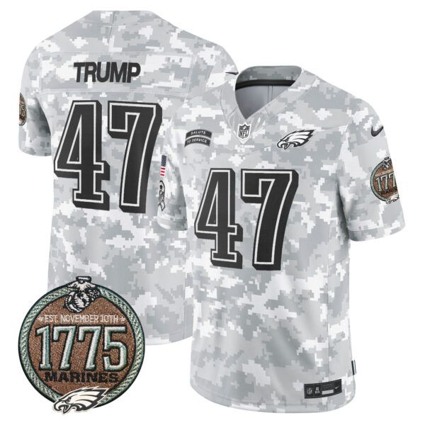 Men's Eagles 2024 Salute to Service Establishment Year Patch Vapor Limited Jersey - All Stitched - Image 9