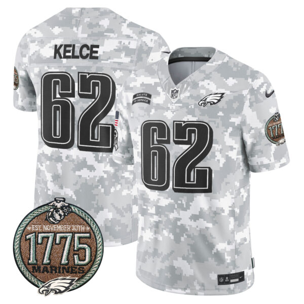Men's Eagles 2024 Salute to Service Establishment Year Patch Vapor Limited Jersey - All Stitched - Image 4