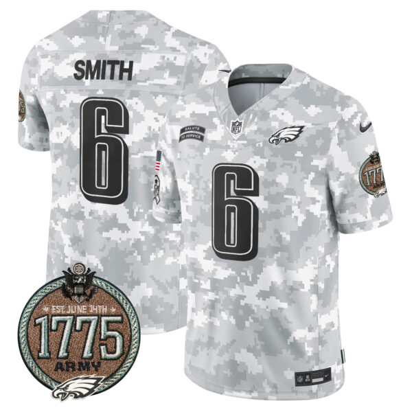 Men's Eagles 2024 Salute to Service Establishment Year Patch Vapor Limited Jersey - All Stitched - Image 14