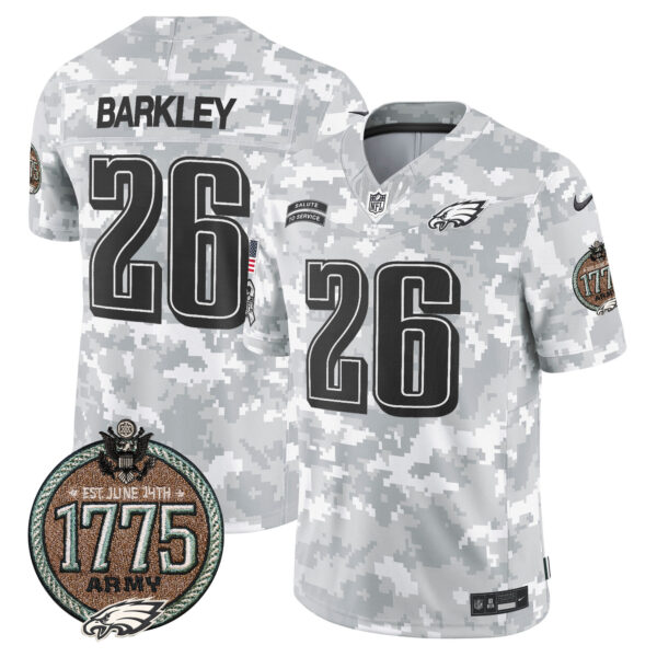Men's Eagles 2024 Salute to Service Establishment Year Patch Vapor Limited Jersey - All Stitched - Image 10
