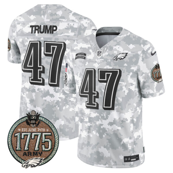 Men's Eagles 2024 Salute to Service Establishment Year Patch Vapor Limited Jersey - All Stitched - Image 18