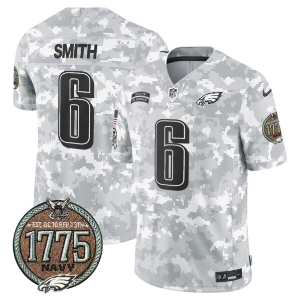 Men's Eagles 2024 Salute to Service Establishment Year Patch Vapor Limited Jersey - All Stitched - Image 23