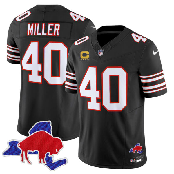 Men's Bills Throwback 2024 Vapor Limited Jersey - All Stitched - Image 16