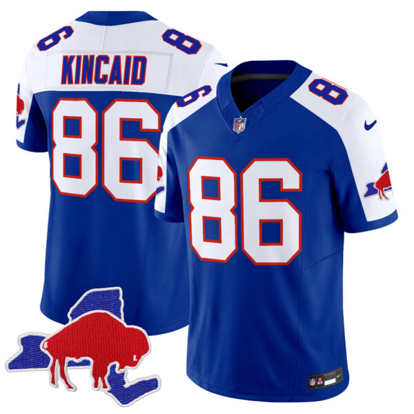 Men's Bills Throwback 2024 Vapor Limited Jersey - All Stitched - Image 30