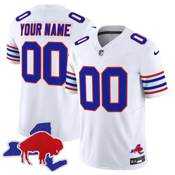 Bills Throwback 2024 Vapor Limited Custom Jersey - All Stitched - Image 2