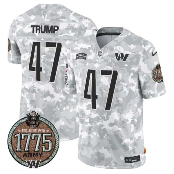 Men's Commanders 2024 Salute to Service Establishment Year Patch Vapor Limited Jersey - All Stitched - Image 18