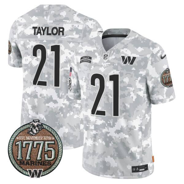 Men's Commanders 2024 Salute to Service Establishment Year Patch Vapor Limited Jersey - All Stitched - Image 6