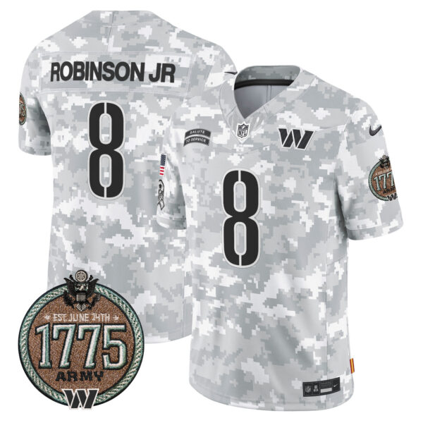 Men's Commanders 2024 Salute to Service Establishment Year Patch Vapor Limited Jersey - All Stitched - Image 11