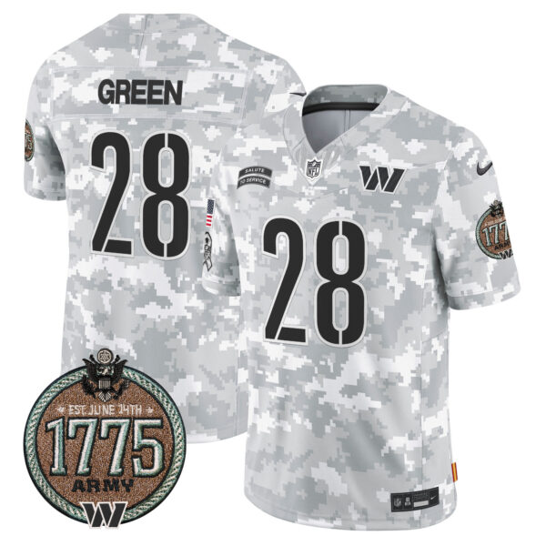 Men's Commanders 2024 Salute to Service Establishment Year Patch Vapor Limited Jersey - All Stitched - Image 16