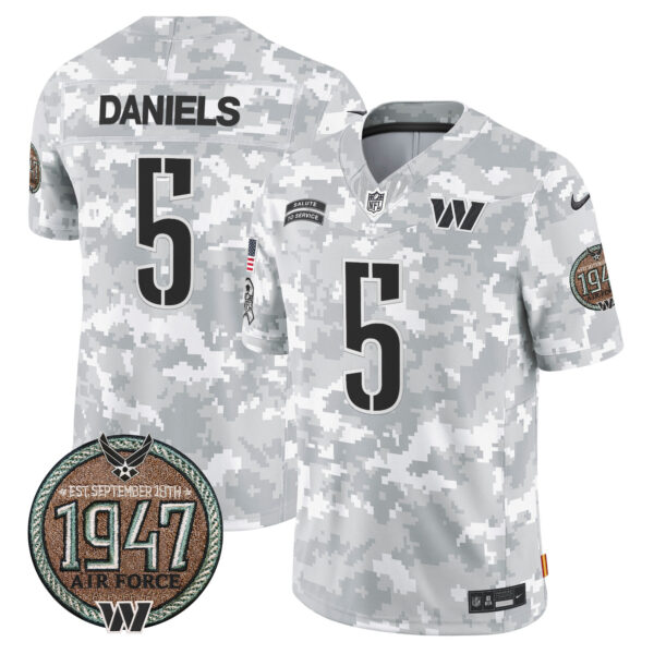 Men's Commanders 2024 Salute to Service Establishment Year Patch Vapor Limited Jersey - All Stitched - Image 28