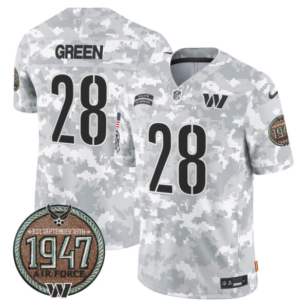 Men's Commanders 2024 Salute to Service Establishment Year Patch Vapor Limited Jersey - All Stitched - Image 34