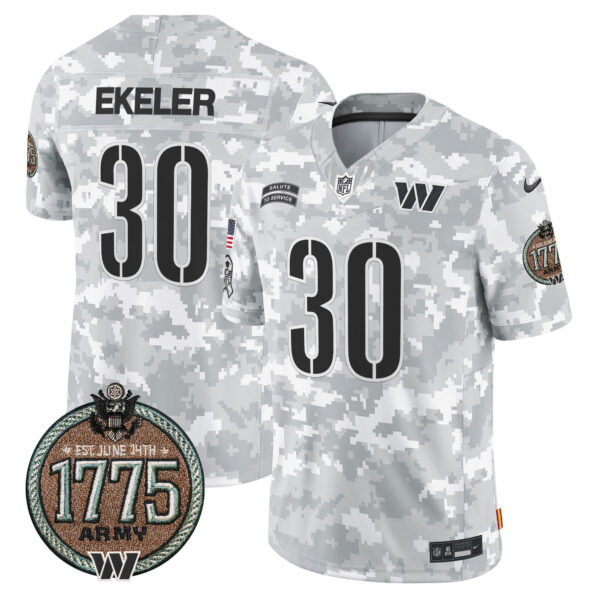 Men's Commanders 2024 Salute to Service Establishment Year Patch Vapor Limited Jersey - All Stitched - Image 12