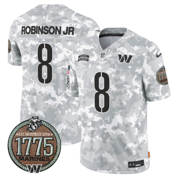 Men's Commanders 2024 Salute to Service Establishment Year Patch Vapor Limited Jersey - All Stitched - Image 2