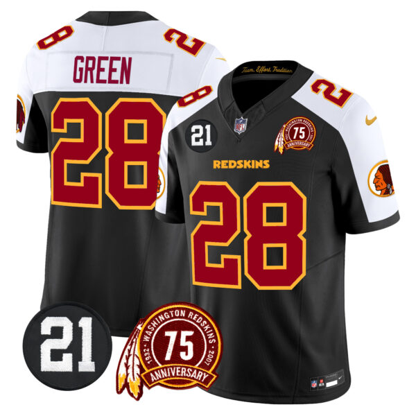 Men's Washington Redskins 75th & Sean Taylor Patch Vapor Limited Jersey V2 - All Stitched - Image 39